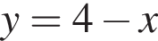 y=4 минус x