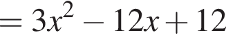 =3x в квад­ра­те минус 12x плюс 12