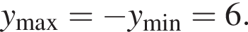 y_\max= минус y_\min=6.