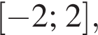  левая квад­рат­ная скоб­ка минус 2; 2 пра­вая квад­рат­ная скоб­ка ,