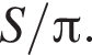  S/ Пи .