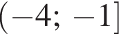  левая круг­лая скоб­ка минус 4; минус 1 пра­вая квад­рат­ная скоб­ка 