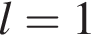 l=1
